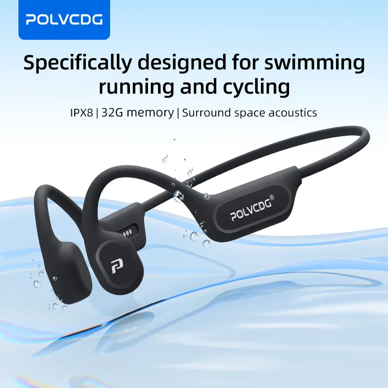 Bone Conduction Running Headphones - Słuchawki przewodzące dźwięk przez kości POLVCDG