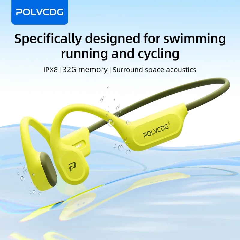 Type C Wired Earphones With Mic - Słuchawki do pływania z przewodnictwem kostnym