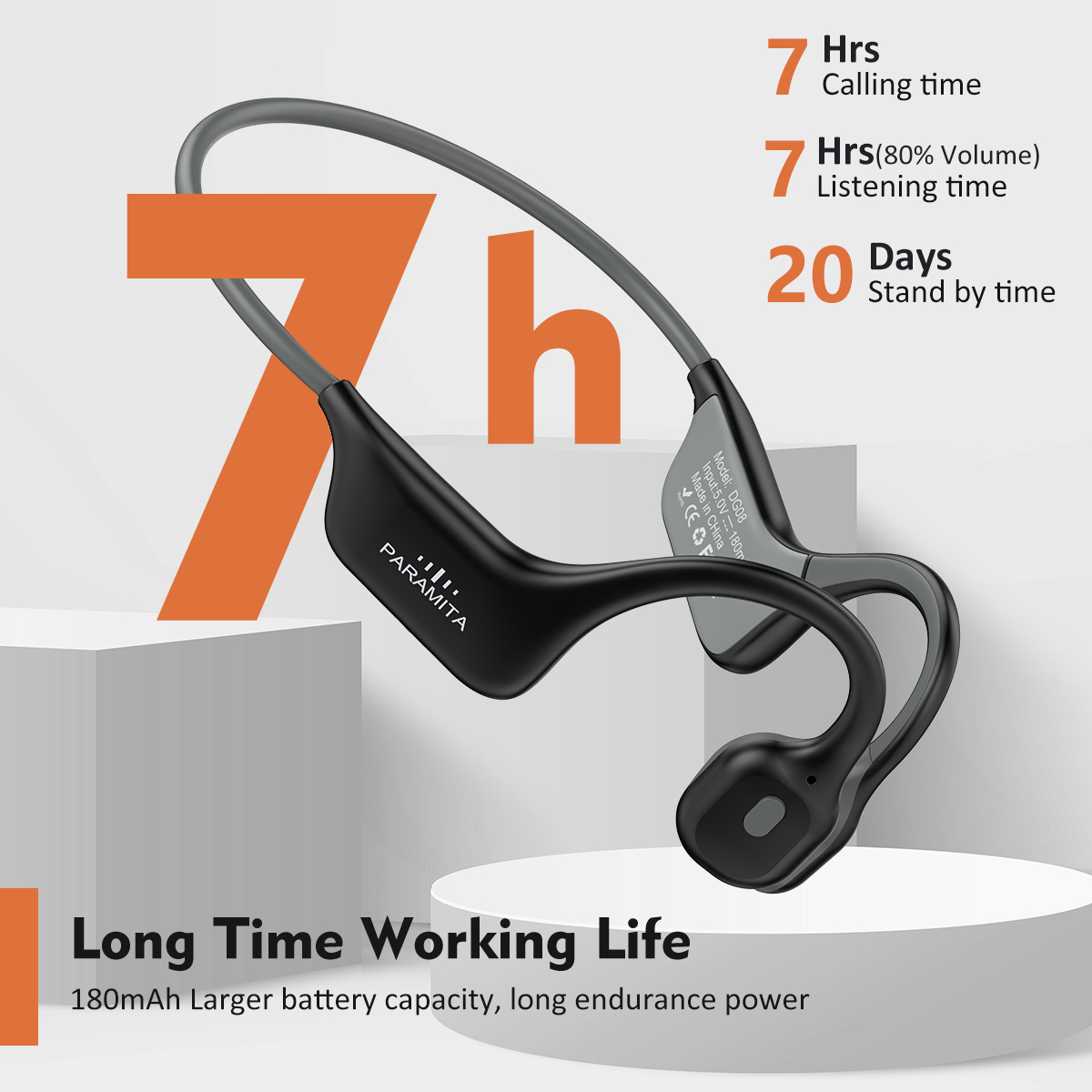 Bone Conduction Running Headphones - 2024 Classic DG08 Słuchawki z przewodnictwem