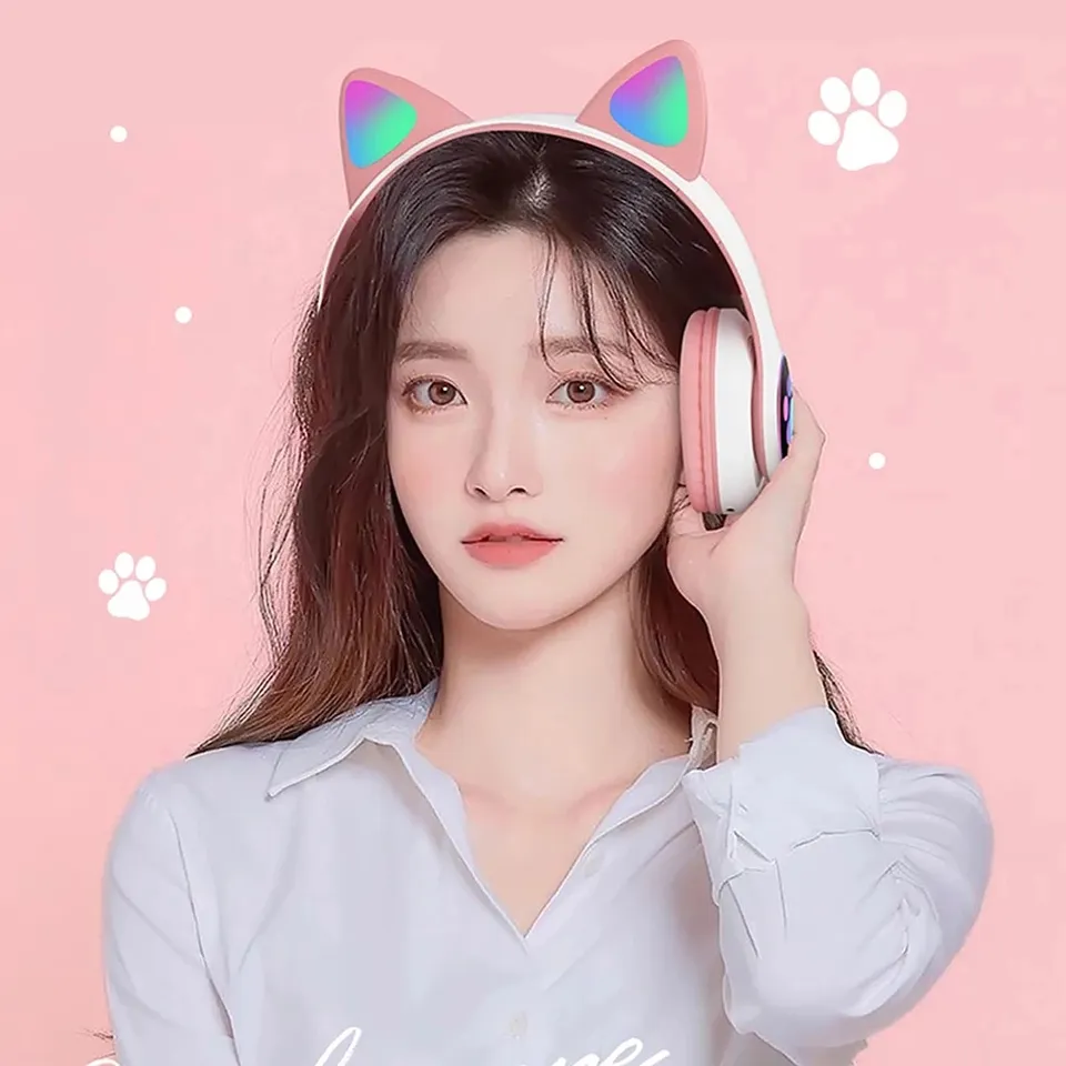 Najnowsze bezprzewodowe słucha – Cat Ear Bluetooth Headset Led recenzja i cena