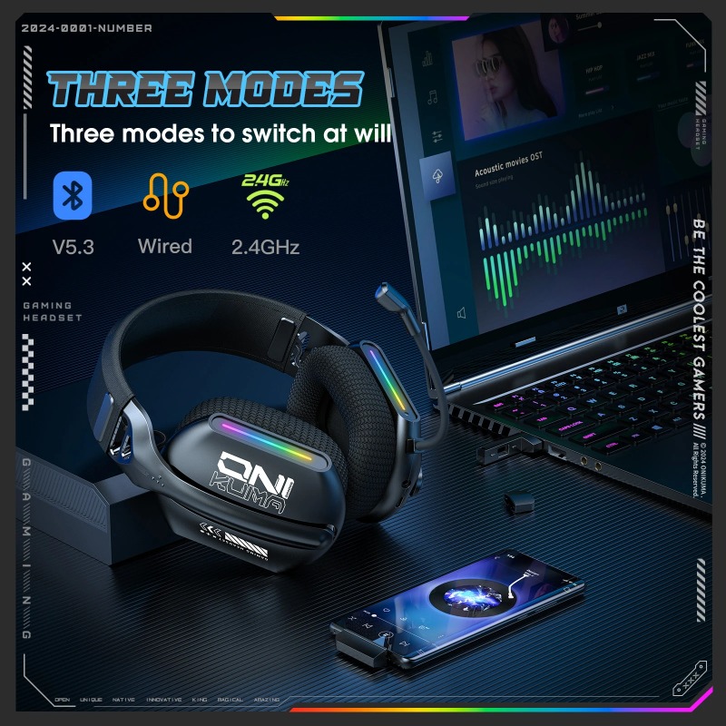 Bezprzewodowy zestaw słuchawko – Gaming Headset With Mic Rgb recenzja i cena