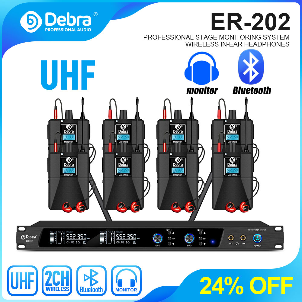 Debra UHF IEM ER-202 Bezprzewo – In Ear Monitors For Singers recenzja i cena