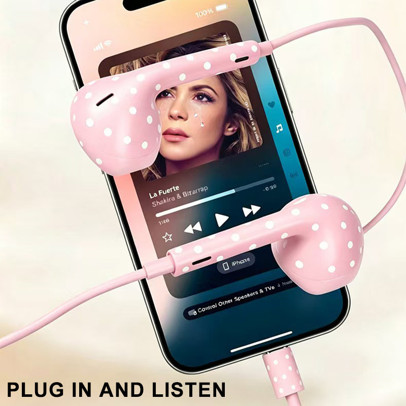 Urocze słuchawki przewodowe ty – Type C Wired Earphones With Mic recenzja i cena
