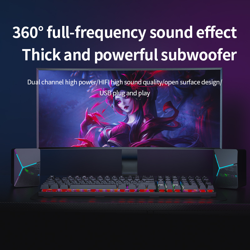 Głośniki komputerowe RGB do gi – Rgb Computer Soundbar For Pc recenzja i cena