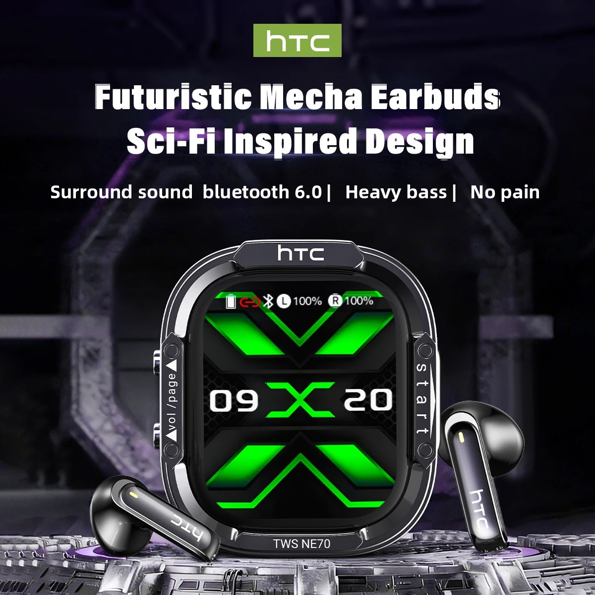Słuchawki HTC NE70 Bluetooth V – Type C Wired Earphones With Mic recenzja i cena
