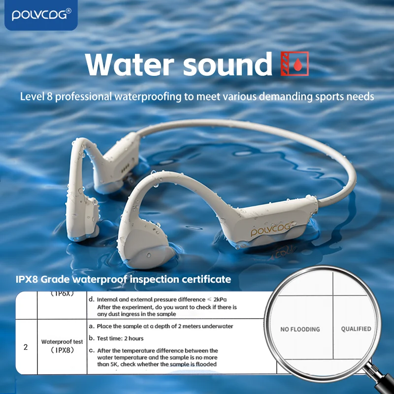 POLVCDG Słuchawki z przewodnic – Bone Conduction Running Headphones recenzja i cena