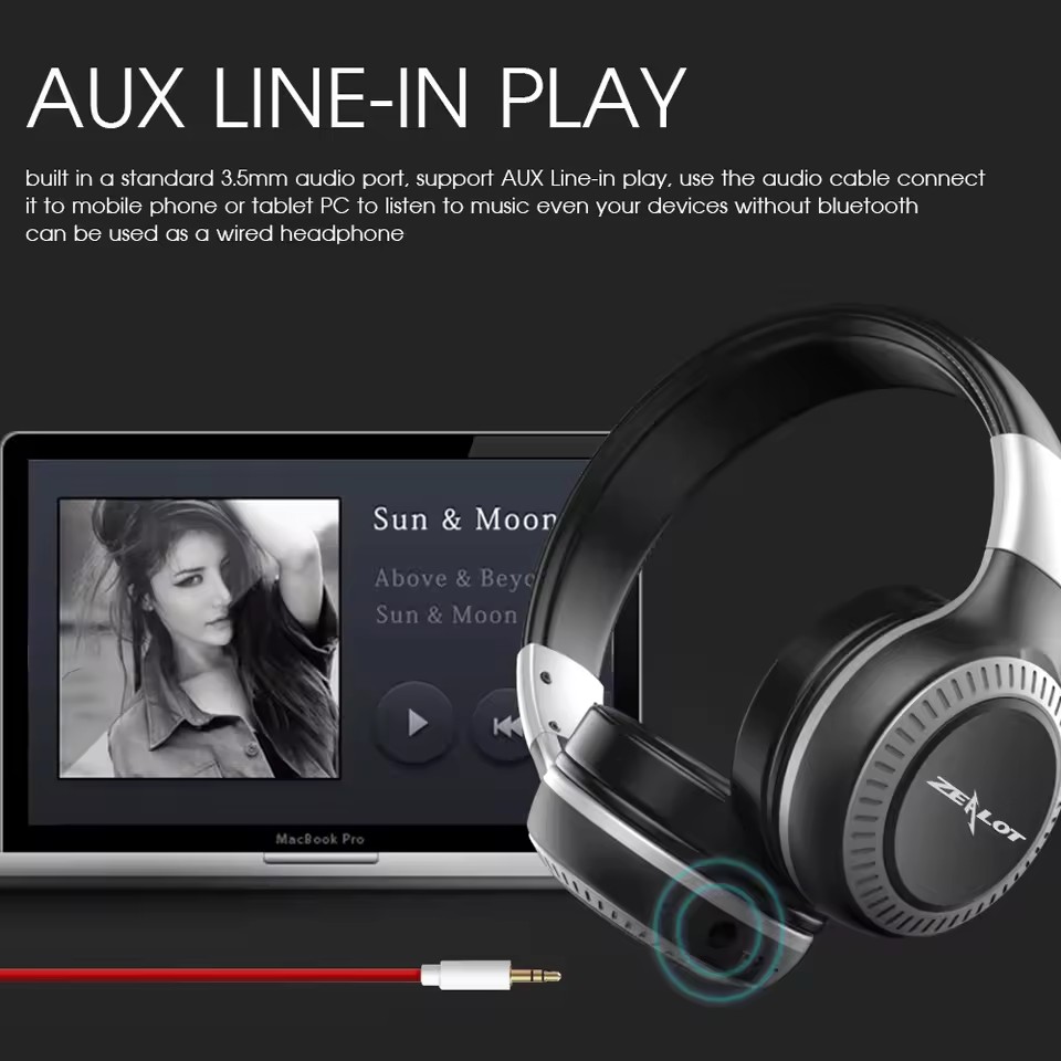 Słuchawki Bluetooth ZEALOT B19 – Anc Wireless Over Ear Headphones recenzja i cena